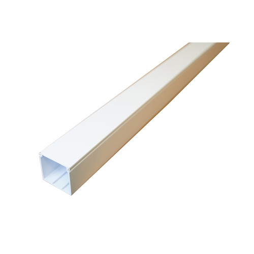 Univolt 75mm X 50mm White 3m Trunking Length Plastic Maxi Trunking Cmw 