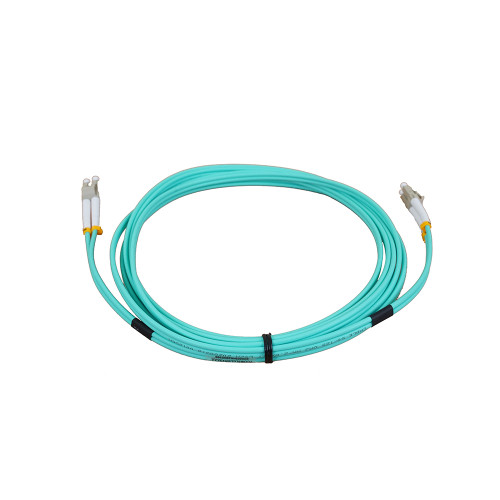 Fiber Optic Patch Cord Duplex Clipped LC to LC Single Mode Fiber,  OFNR,Yellow 3.0mm jacket, 10m