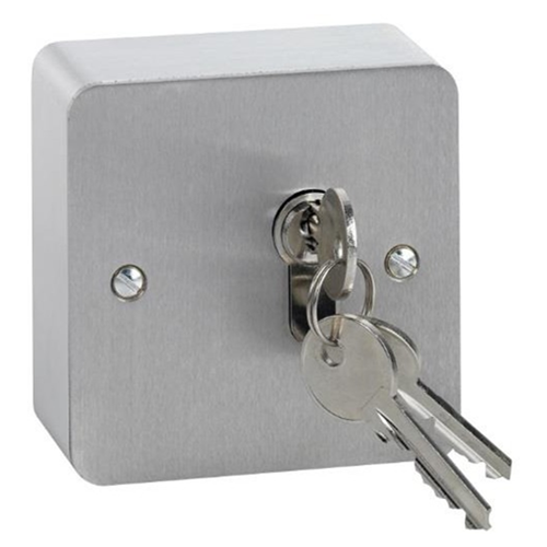 Lock Box for 4 Wall-Mounted Workstations, Key Lock, White