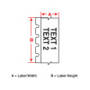 Brady Cable Labels, PTLCM-41-437-WT Polyvinylfluoride labels for M611, BMP61 and BMP71, B-437, 38.10 mm  x  15.24 m, White