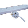 4 Gang 13amp Power Extension Lead Strip 10m White