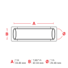 Brady Cable Labels, M71-1000-1-342YL BMP71 PermaSleeve Wire Marker Sleeves, B-342, 25.78 mm x 42.16 mm, Yellow