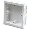 Dietzel Univolt PVC Maxi Trunking 28mm Deep Single Gang Accessory Box For 100mm Wide Trunking