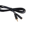 1.5m 3.5mm Stereo Male to Female Audio Extension Lead Black