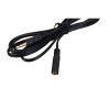 2m 3.5mm Stereo Male to Female Audio Extension Lead Black