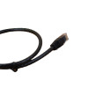 0.5m Cat6 RJ45 U/UTP Moulded Patch Lead Black