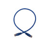 0.5m Cat6 RJ45 U/UTP Moulded Patch Lead Blue