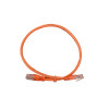 0.5m Cat6 RJ45 U/UTP Moulded Patch Lead Orange