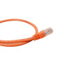 0.5m Cat6 RJ45 U/UTP Moulded Patch Lead Orange