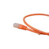 0.5m Cat6 RJ45 U/UTP Moulded Patch Lead Orange