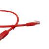 0.5m Cat6 RJ45 U/UTP Moulded Patch Lead Red