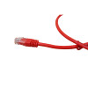 0.5m Cat6 RJ45 U/UTP Moulded Patch Lead Red