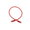 0.5m Cat6 RJ45 U/UTP Moulded Patch Lead Red