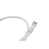 0.5m Cat6 RJ45 U/UTP Moulded Patch Lead White