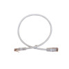 0.5m Cat6 RJ45 U/UTP Moulded Patch Lead White