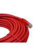 10m Cat6 RJ45 U/UTP Moulded Patch Lead Red