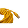 10m Cat6 RJ45 U/UTP Moulded Patch Lead Yellow