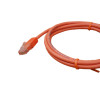 1.5m Cat6 RJ45 U/UTP Moulded Patch Lead Orange