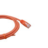 1.5m Cat6 RJ45 U/UTP Moulded Patch Lead Orange