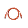 1.5m Cat6 RJ45 U/UTP Moulded Patch Lead Orange