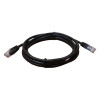 2m Cat6 RJ45 U/UTP Moulded Patch Lead Black