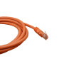 2m Cat6 RJ45 U/UTP Moulded Patch Lead Orange