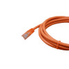 2m Cat6 RJ45 U/UTP Moulded Patch Lead Orange