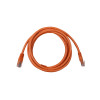 2m Cat6 RJ45 U/UTP Moulded Patch Lead Orange