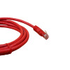 2m Cat6 RJ45 U/UTP Moulded Patch Lead Red