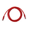 2m Cat6 RJ45 U/UTP Moulded Patch Lead Red