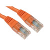 2m Cat6 RJ45 U/UTP Moulded Patch Lead Orange