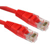 0.5m Cat6 RJ45 U/UTP Moulded Patch Lead Red