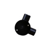 Dietzel Univolt LSF Plastic Conduit Angle Box 25mm Black