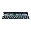 Matrix 24 Port Cat5e UTP 110/LSA Right Angled Patch Panel 1U Black