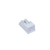 Matrix Cat5e UTP RJ45 Shuttered Euro 25mm x 50mm White Module Low Profile