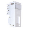 Matrix Cat5e UTP RJ45 Shuttered Euro 25mm x 50mm White Module Low Profile