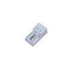 Matrix Cat6 UTP RJ45 Logik Shuttered Euro 25mm x 50mm White Module Low Profile