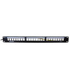 Matrix 24 Port Unloaded Keystone Patch Panel 1U with Rear Management Black