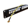 Matrix 24 Port Unloaded Keystone Patch Panel 1U with Rear Management Black