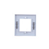 Matrix Single Gang Flat Faceplate Accepts 2 Euro Modules White