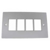 Matrix Double Gang Faceplate Accepts 4 x LJ6C Module White