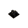 Black UK 13A EURO 50 x 50mm 240v Power Socket Module (Each)