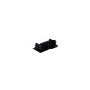 Black Plastic Shallow Support Channel End Cap