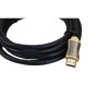 3m HDMI Gold Hoods High Speed with Ethernet 4K x 2K 30Awg Male to Male Nylon Braid Black