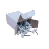 White 5.0mm Round Cable Clips (Box of 100)