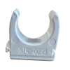 20mm White Conduit Clips (Box/100)