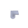 D-Line FLDB3015W 1/2 Round Mini 30mm x 15mm Clip Over Door Top Bend White