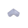 D-Line FLDB3015W 1/2 Round Mini 30mm x 15mm Clip Over Door Top Bend White