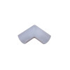 D-Line FLFB3015W 1/2 Round Mini 30mm x 15mm Clip Over Flat Bend White