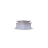 D-Line EC3015W 1/2 Round Mini 30mm x 15mm Smooth Fit End Cap White